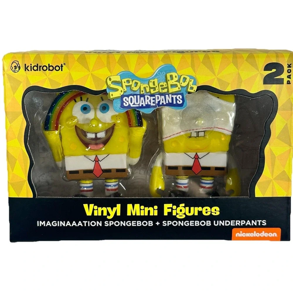 SpongeBob SquarePants Vinyl Mini Figures 2 Pack Imaginaaation Underpants